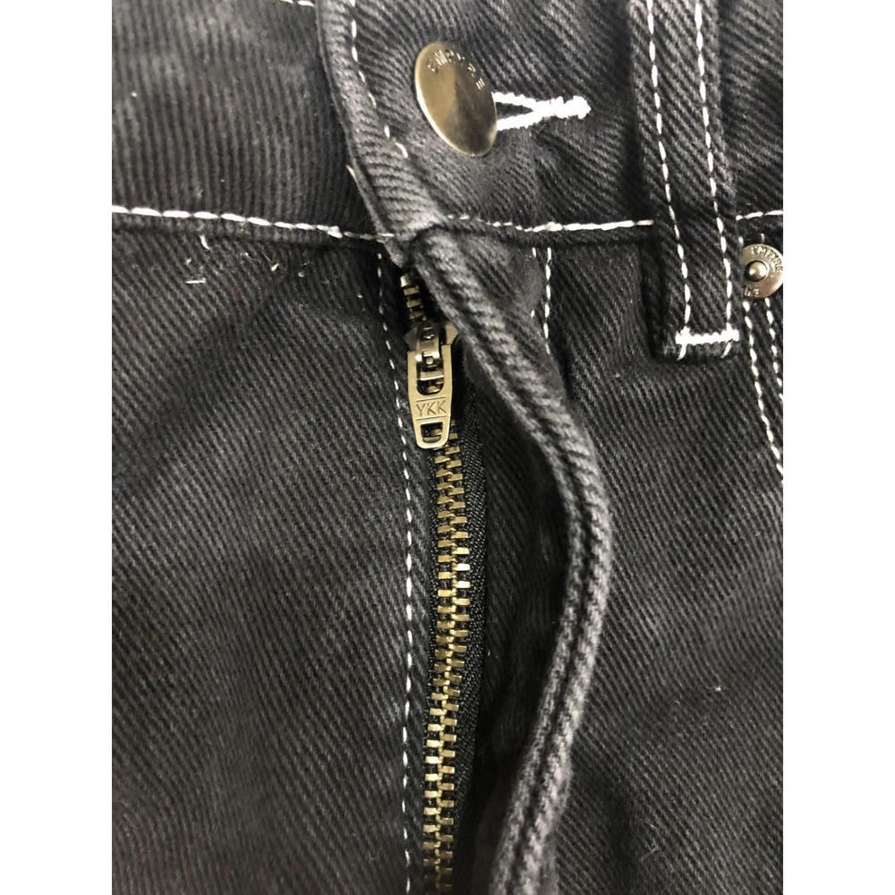 Empyre Jeans Womens 0 (25x29.5) Black Y2K Straight - Picture 5 of 16